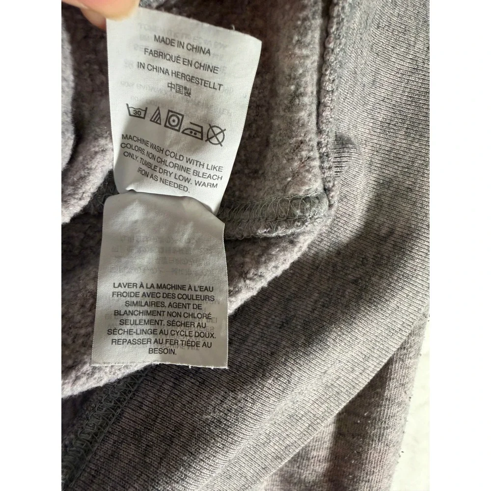 J. Crew Vintage Fleece Full Zip Hoodie Mens Medium Grey Pink 86607 SU18